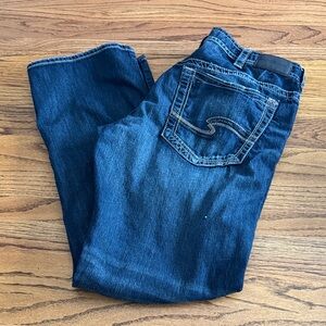 Silver Jeans Men's Relaxed Fit Jeans - Dark Blue